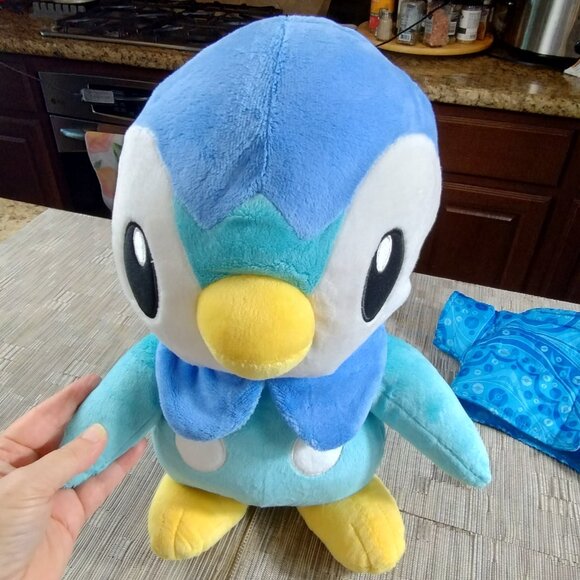 2018 Pokemon Piplup 15 inch Plush with Jacket Sound Works
